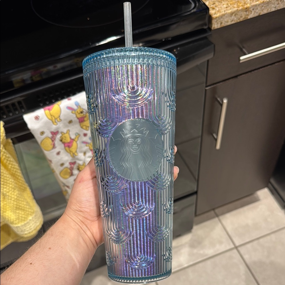 Starbucks Iridescent Tumbler with Straw